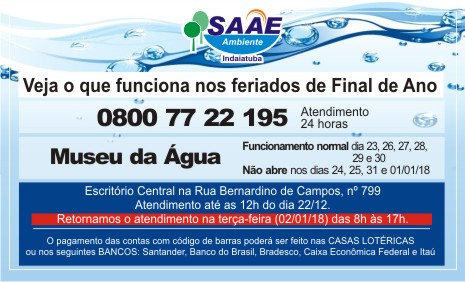 Aviso SAAE_feriado site