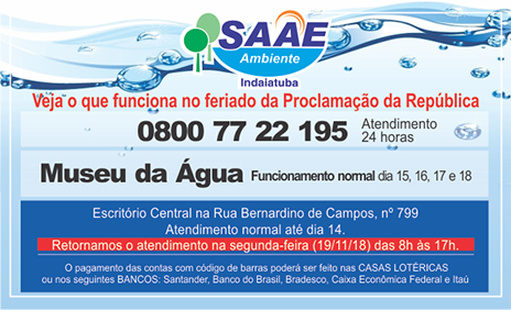 AVISO FERIADO DA REPUBLICA site
